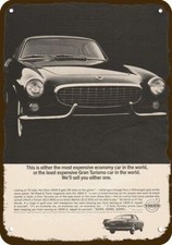 1964 - 1965 VOLVO 1800-S CAR Vintage-Look-Edge DECORATIVE REPLICA METAL SIGN picture