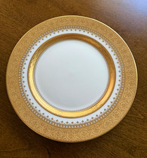 Faberge China Gold White Salad Plate picture