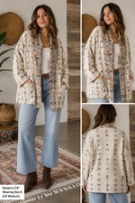 Vintage Carole Little Sport Southwestern Pattern Jacket Size 8 – Made in USA 90s picture