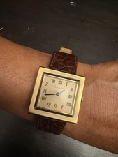 Rare Vintage Bulova 1969 President Model G Square Tank Watch 17 Jewels-Runs picture