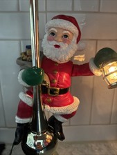 Vintage Mr. Christmas Santa Claus Lighted Animated Tree Topper picture