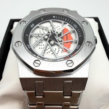 $250 NEW Men's INVICTA Octagonal Offshore Orange Full Stainless Steel Watch 42mm picture