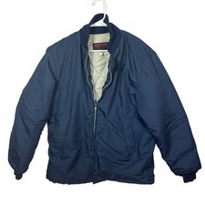 Vintage Wear-Guard Work Jacket Mens L 42-44 Navy Quilted Lined USA Made picture