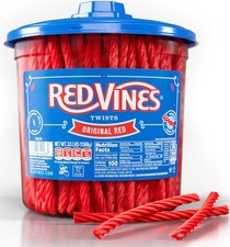 Red Vines Licorice Candy Original Red Flavor Soft Chewy Candy Twists, Red Licori picture