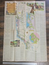 1956 Spanish California Missions Ranchos Land Grants Westways Pictorial Map picture