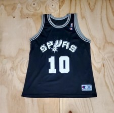 Vintage Dennis Rodman San Antonio Spurs NBA Champion Jersey Men's Black Size 48  picture