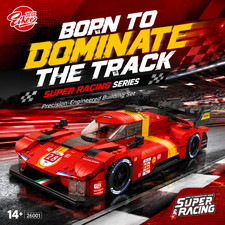 MOC 1:14 Technic Hypercar Racing Car 499P Building Blocks LMH Winner Box 980 PCS picture