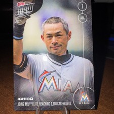 Ichiro 2016 Topps NOW Joins MLB Elites Reaching 3,000 Career Hits #327-A picture