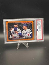 2024 Topps Update US13 Far East Faves(Ohtani/Yamamoto) Orange Crackle PSA 7 /299 picture