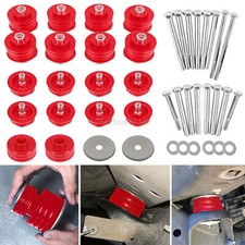 Fits 2008-2016 Ford F-250 F-350 Super Duty Body Mount Bushing Kit KF04060BK RED picture