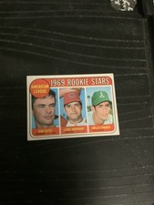 1969 Topps - High # Rollie Fingers, Bobby Floyd, Larry Burchart #597 (RC) EX picture