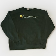 Baylor University Sweatshirt Mens XL Green NCAA Gildan Sport Crewneck Green picture