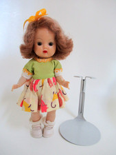 1954 NASB Nancy Ann SLW Doll MUFFIE 507-4 dress cats animals print vintage picture