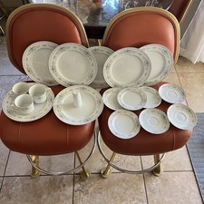 Diane by Fine China of Japan Set Of 18 Pc Vintage Platinum Trimmed picture