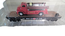 Menards 279-8320 New York Central Flatcar w/Fire Truck NIB picture