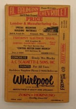 Vintage 1958 Robinson's Sandusky County Ohio Directory, County Map & Highway Map picture
