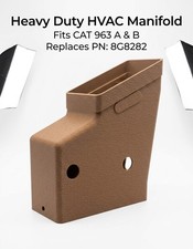 PAIR Heavy Duty HVAC Manifold Vent Duct fits CAT Caterpillar 963 Replaces 8G8282 picture