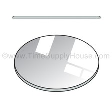 NEW ROUND 2MM THICK FLAT WATCH MINERAL GLASS CRYSTAL REPLACEMENT SIZE 16MM-50MM picture