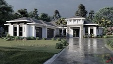 BLUEPRINTS CONTEMPORARY HOUSE PLAN ARCHUP #118 picture