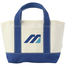 Mizuno Monogram M Mini Tote Bag 5LGP261501 White X Blue Polyester NEW JAPAN picture