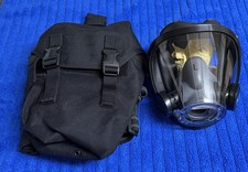 New Scott AV3000 SCBA Mask 5pt Headnet Size Medium With Blackhawk Carry Case picture