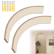 2 Pcs Wooden Doorway Arch Kit for Drywall, DIY Rounded & Half Circle Door Frame picture