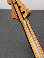 Best Roasted Flame Maple 4 string 20 Fret J BASS guitar neck part rosewood picture