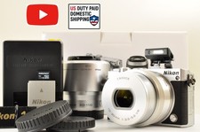 [Top Mint+ SC: 803] Nikon 1 J5 Silver W zoom kit 10-30mm & 30-110mm VR US Stock picture