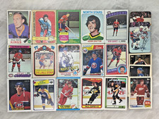 (NEW) HUGE VINTAGE LOT (143) different original vintage hockey cards SEE PHOTOS picture
