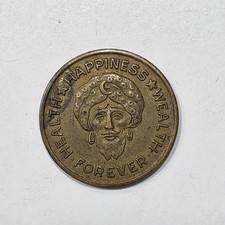 Ca 1920's Lucky Talisman Of The Orient Medal Token picture