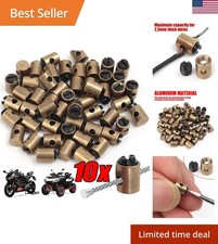10Pcs Motorcycle Throttle Cable End Repair Kit Brake Clutch Wire Barrel Bolt picture