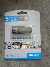 PNY - Elite Turbo Attache 4 512GB USB 3.2 Flash Drive 4K Ultra HD BRAND NEW picture