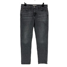 Levi's Boyfriend Jeans Womens 29 Charcoal Wash Mid Rise Relaxed Stretch Denim picture