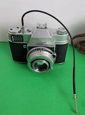 Vintage Kodak Retina Reflex 50mm Film Camera & Shutter Cable Schneider-Kreuznach picture
