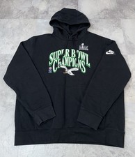 Philadelphia Eagles Nike Super Bowl LIX Hoodie Retro Men’s Size Large picture