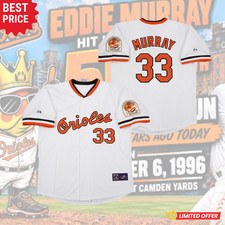 HOT SALE Eddie Murray 1984 Orioles Cooperstown 30th Anniversary 3D Printed Jerse picture