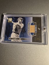 2001 Donruss Elite Ty Cobb Al Kaline Back 2 Back Dual GU Bat Relic /50 picture