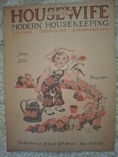 TODAYS  HOUSEWIFE MODERN HOUSEKEEPING Stories Fashions Embroidery picture