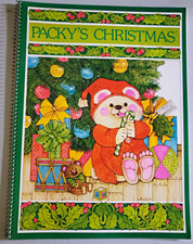 Vintage 1979 Packy Packy's Christmas Spiral Bound Illustrated Coloring Book picture
