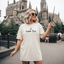 Embroidered Custom Harry Potter Text T-Shirt picture