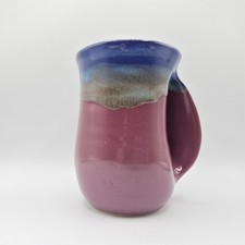 Neher Pottery Hand Warmer Mug 2017 Right Hand 16oz Studio Stoneware, Signed picture