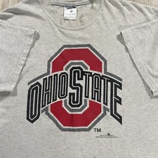 Vintage Ohio State Buckeyes T-Shirt Jerzees NCAA College Football Gray XL picture