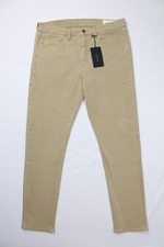 Rag & Bone RB 2 Slim Fit Jeans Beige NWT — Size 36x32 Twill Embroidery picture