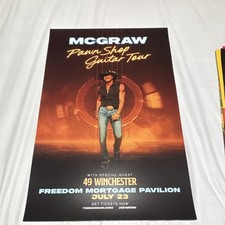 Tim McGraw Poster — Pawn Shop Guitar Tour — Camden NJ 7/23/26 11x17 49Winchester picture