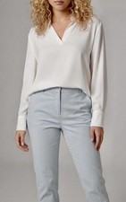 NWT Talbots Signature Women’s Size 8 Blue Cotton Blend Crop Pant picture