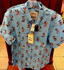 2025 Disney Parks RSVLTS Mickey Mouse Shirt 2X Adults Button Up All 4 Parks picture
