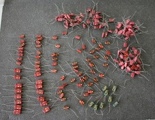 Vintage Lot 190 Pieces of El-Menco Sangamo Micamold Domino Mica Capacitors NOS picture