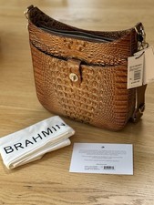 Brahmin Leia Luggage Brown Melbourne Genuine Leather New With Tags picture