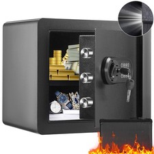 Uimoso Safe 1.2 Cubic Feet Home Safe Steel for Cash Gold 15.8x11.8x13.8 inch picture