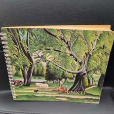 Vintage 1974 UNICEF Spiral Bound Daily Planner Diary Calendar Art Book unused  picture